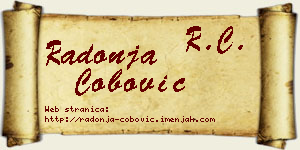 Radonja Čobović vizit kartica